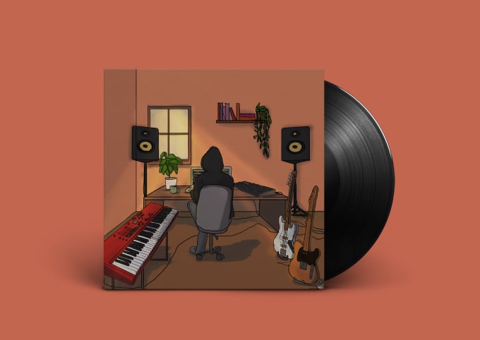 Bestseller - design a unique cartoon style album cover art