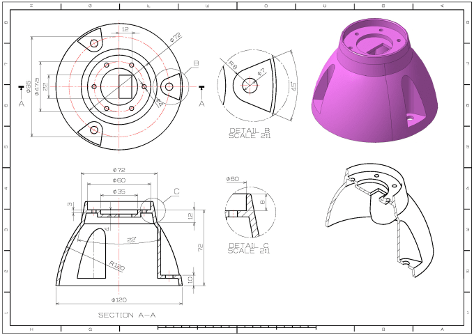 Gig Preview - Do 3d cad modeling from sketches, photos, and 2d drawings