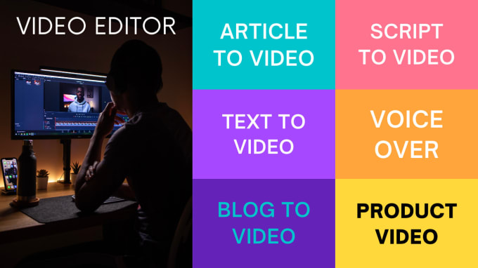 Gig Preview - Convert article,script,blog or website content to video