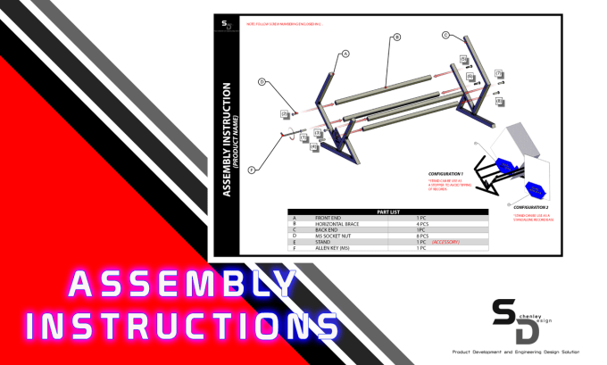 Gig Preview - Create assembly instructions or manuals