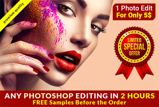 Gig Preview - Do photoshop editing for product image, photo editing and photo retouching