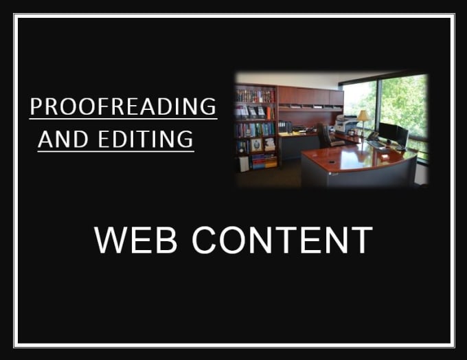 Gig Preview - Do web content editing and proofreading