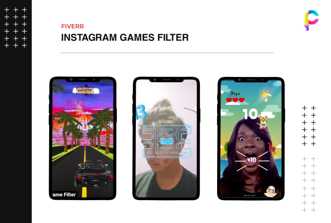 Gig Preview - Make a professional game filter for your instagram