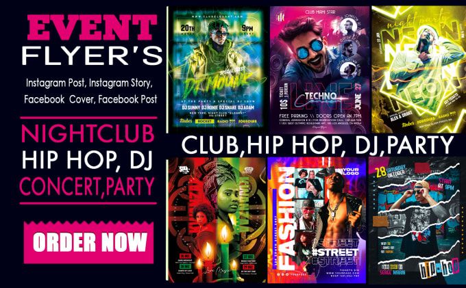 Gig Preview - Create dj, hip hop, concert, nightclub, music, club, band, par, social media kit