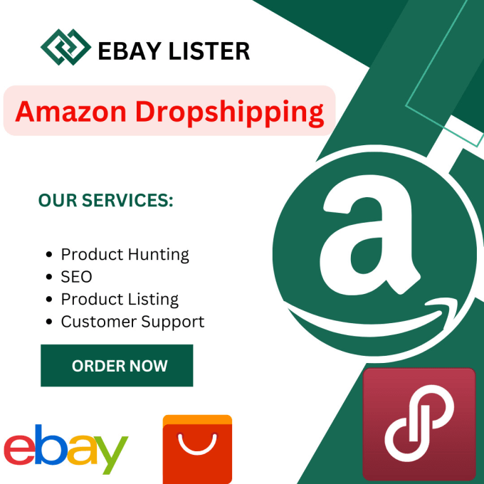 Gig Preview - Do amazon to ebay dropshipping product listing