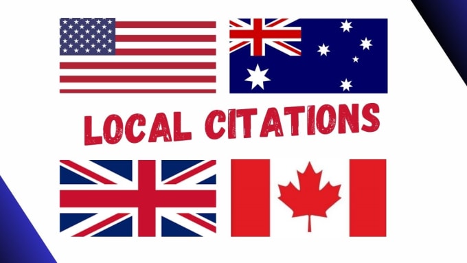 Gig Preview - Make local citations for USA, UK, canada and australia