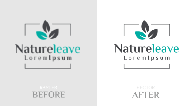 Gig Preview - Convert raster to vector logo with transparent background