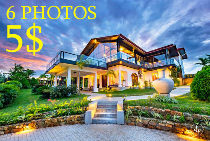 Gig Preview - Edit real estate photos professionally and fast