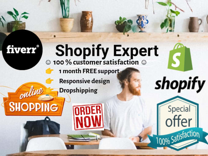 Gig Preview - Create shopify store,shopify website or shopify dropshipping store