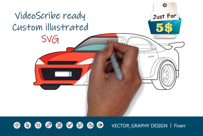 Gig Preview - Vector trace any sketch or image to svg videoscribe ready