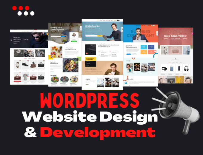 Gig Preview - Build wordpress website, blog website, ecommerce website, business website