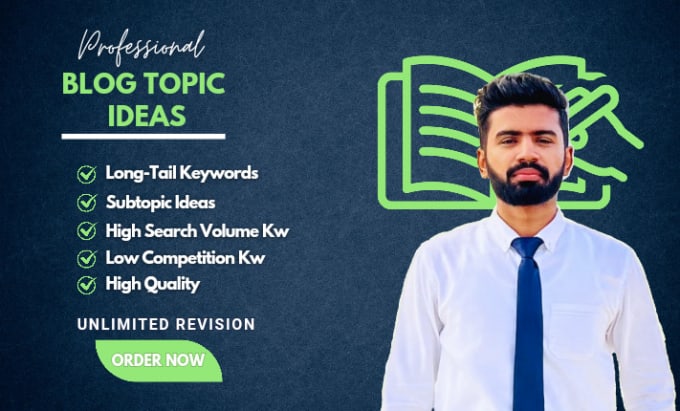 Gig Preview - Do keyword research and find blog topic ideas