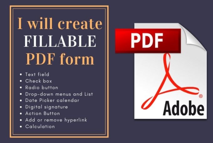 Gig Preview - Create a fillable PDF form