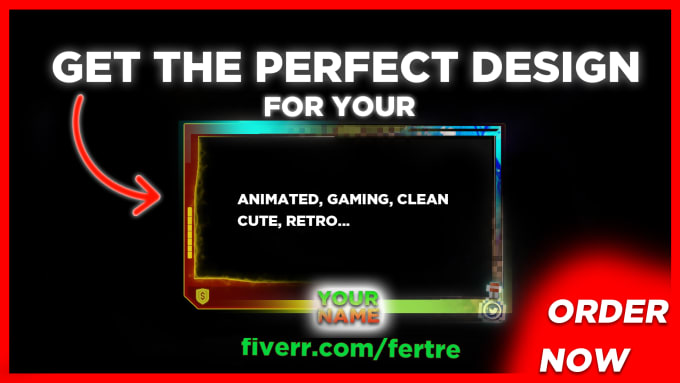 Bestseller - do the perfect design for your stream facecam overlay