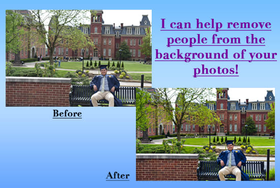 Gig Preview - Remove people from the background of your photos