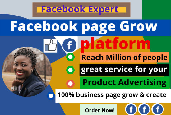 Gig Preview - Do grow and create facebook business page