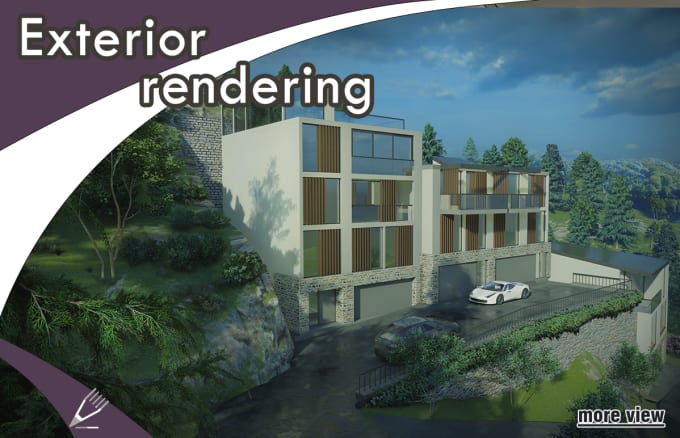 Gig Preview - Make realistic exterior modeling, rendering and animation