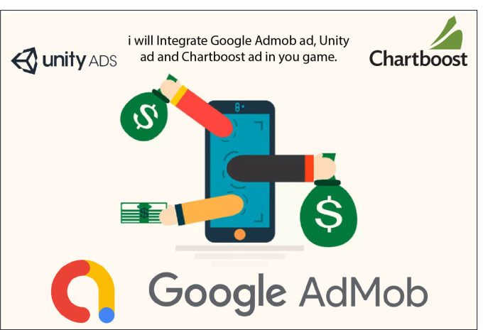 Gig Preview - Integrate admob, chartboost, and unityads in your unity game