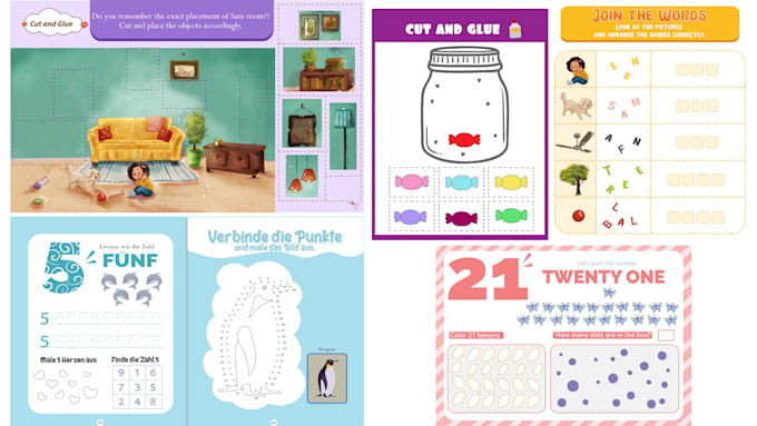 Bestseller - design custom kindergarten worksheets and teach students