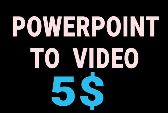 Gig Preview - Create a video from powerpoint and sync your voice for 5 dollars