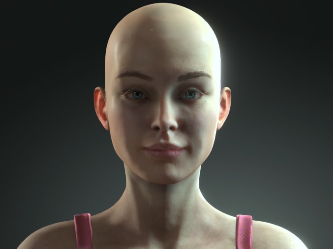 Gig Preview - Model a 3d realistic character