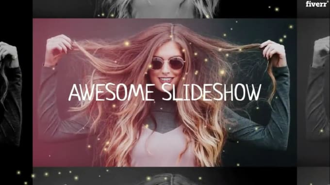 Gig Preview - Create awesome photo, video slideshow with music in 4 hours