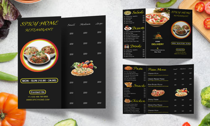 Gig Preview - Do professional restaurant menu design or menu board