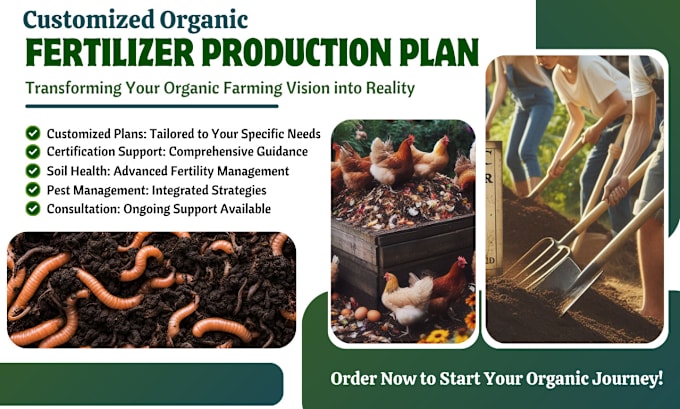 Gig Preview - Do organic fertilizer production plan for you