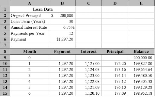 Gig Preview - Create loan amortization schedule