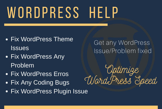 Gig Preview - Design and fix a wordpress website