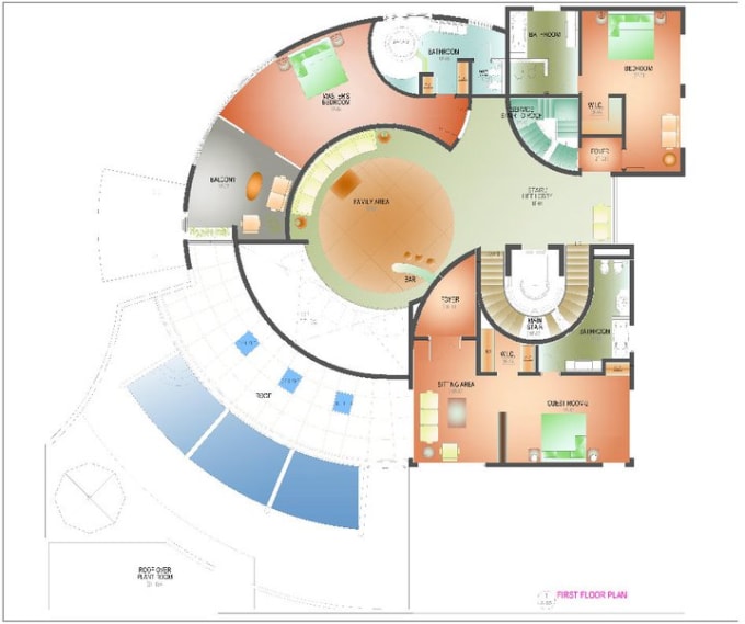 Gig Preview - Draw a 2d floor plan with texture