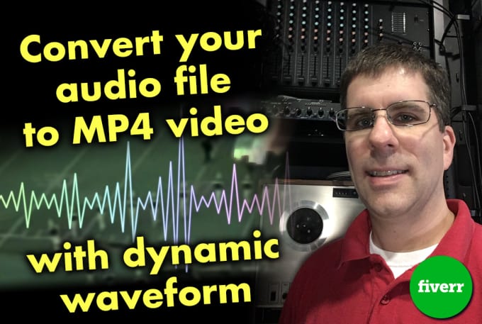 Gig Preview - Convert your mp3 audio to mp4 video with a dynamic audio waveform