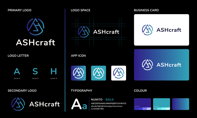 Gig Preview - Do modern and minimalist logo brand identity with brand style guides