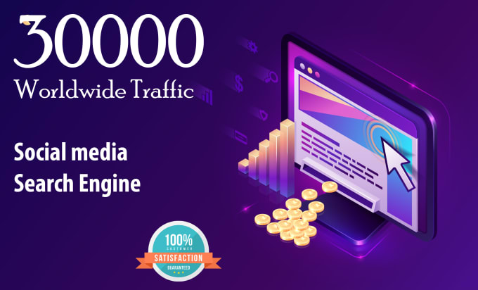 Gig Preview - Give you 30,000 to 600,000 website traffic