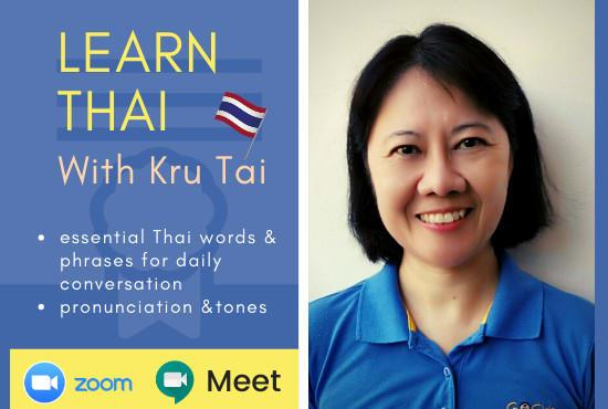 Gig Preview - Teach you thai and be your thai buddy