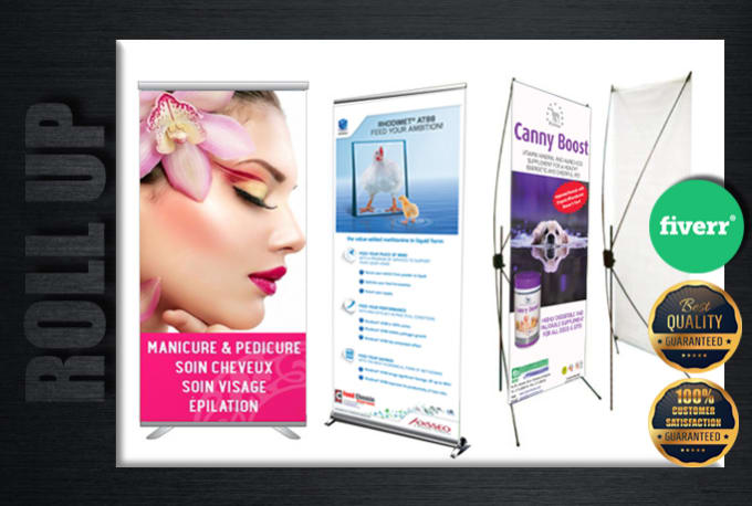 Gig Preview - Design trade show pop up banner and roll up banner