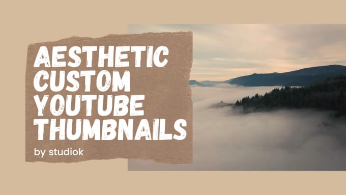 Gig Preview - Design custom aesthetic youtube thumbnails and banners