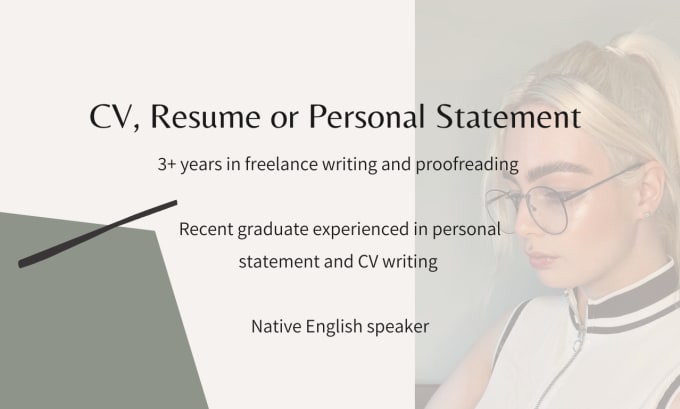 Gig Preview - Perfect your CV, personal statement or resume