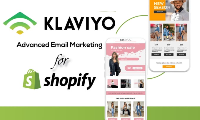 Gig Preview - Setup klaviyo email marketing shopify ecommerce email flows