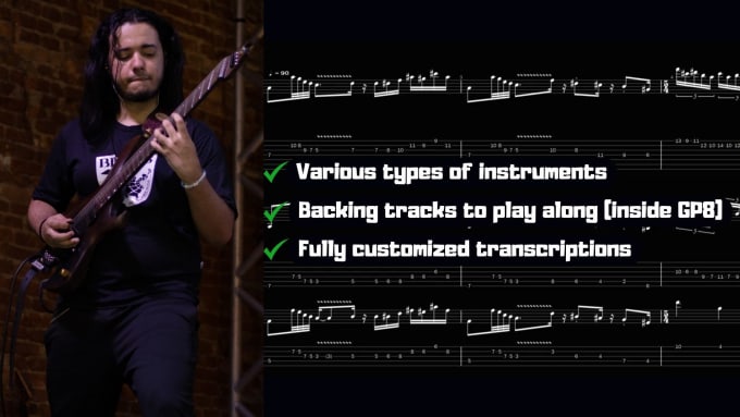 Gig Preview - Transcribe any song to guitar tabs