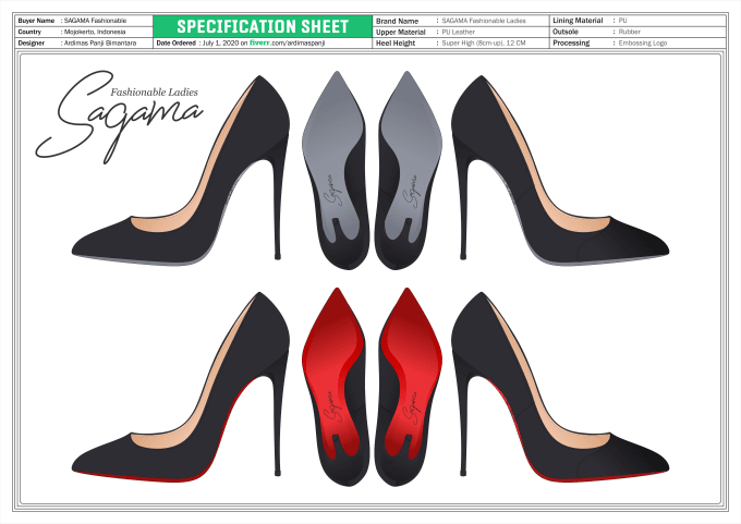 Gig Preview - Create heels shoes, flats footwear women design