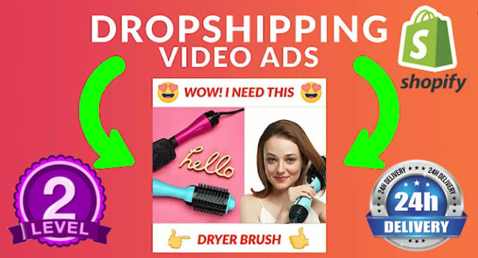 Gig Preview - Create dropshipping video ads for facebook and tiktok with in 24 hours