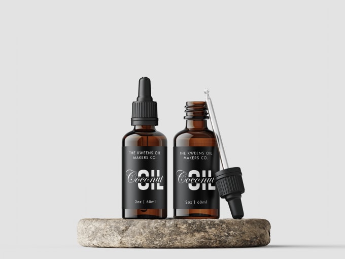 Gig Preview - Do trendy cosmetic, beard, hair oil label design with packaging