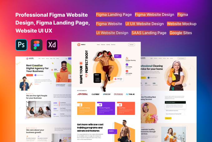 Gig Preview - Do figma website design, figma design, website mockup, website ui ux design