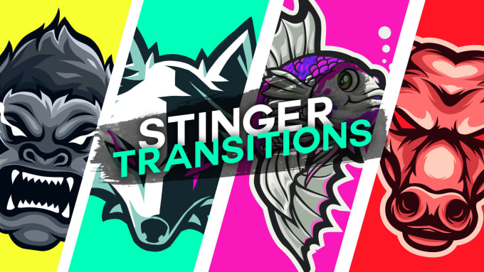 Gig Preview - Do animated stinger transitions for twitch, youtube, mixer