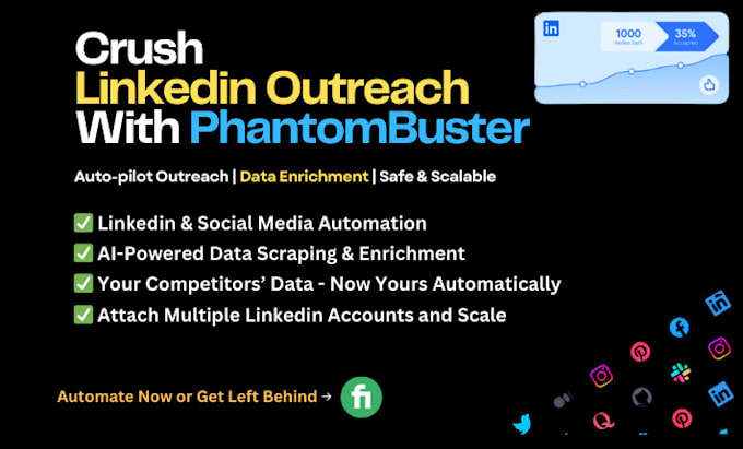 Gig Preview - Be your phantombuster, texau and expandi expert