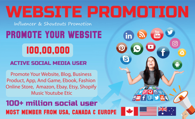 Gig Preview - Promote and advertise website business products book app crypto