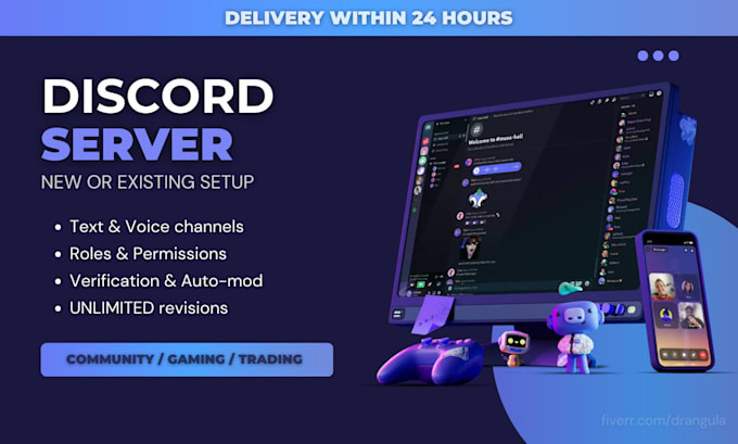 Gig Preview - Set up community discord server within 24 hours