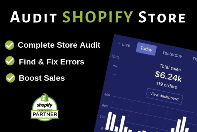 Gig Preview - Review your shopify store for higher conversions