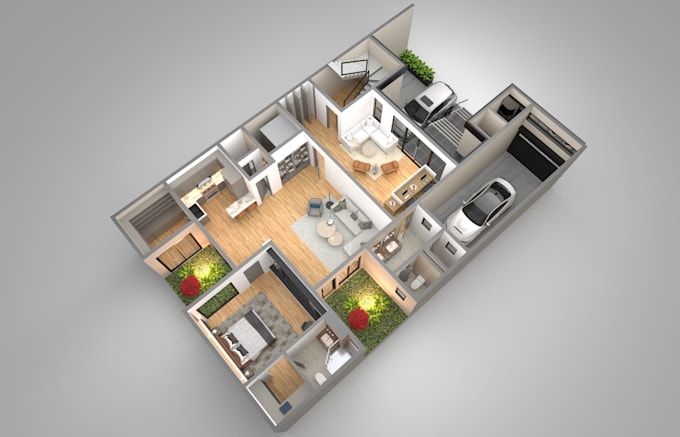 Gig Preview - Professional 3d floor plan design for residential and commercial spaces